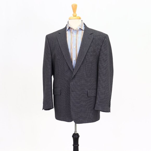 Jos. A. Bank 44S Gray Check 2-Button Sport Coat Blazer Jacket P236 - Picture 1 of 11